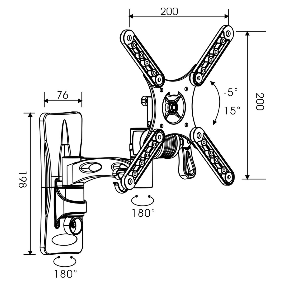 Suport TV TM Electron 25 kg 10"-32"